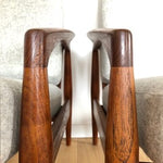 Pair of 1950s Kai Kristiansen "Paper Knife" Teak Armchairs