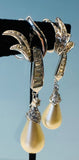 Pair of 1950s Marcel Boucher "Glam" Teardrop Earrings