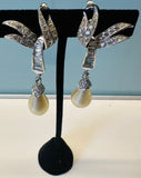 Pair of 1950s Marcel Boucher "Glam" Teardrop Earrings