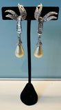 Pair of 1950s Marcel Boucher "Glam" Teardrop Earrings