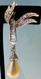 Pair of 1950s Marcel Boucher "Glam" Teardrop Earrings