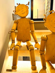 Pair of Vintage Italian Children's Wooden Mannequin