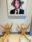 Pair of Vintage Italian Children's Wooden Mannequin