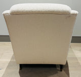 Pair of 1950s French Cream Boucle Lounge Chairs