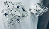 Pair of 1960s German Kinkeldey Prism Crystal Wall Lights
