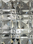 Pair of 1960s Kinkeldey Prism Crystal & Chrome Wall Sconces