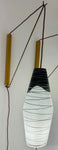 Pair of 1960s Czech Zukov Black & White Wall Lights