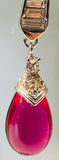Pair of 1950s Marcel Boucher Pink Teardrop Earrings 8086E