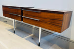 Pair of 1960s Danish Rosewood & Chrome Wall Hung Bedside Tables