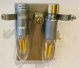 Pair of 1960s Austrian Kalmar Textured Iced Glass Wall Lights