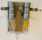 Pair of 1960s Austrian Kalmar Textured Iced Glass Wall Lights