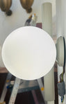 Pair of 1960s German Kaiser Leuchten Opaline Globe Wall Lights