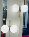 Pair of 1960s German Kaiser Leuchten Opaline Globe Wall Lights