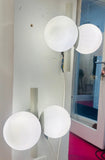 Pair of 1960s German Kaiser Leuchten Opaline Globe Wall Lights