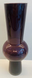 Pair of 1960s Scandinavian Purple Glass Vases