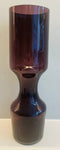 Pair of 1960s Scandinavian Purple Glass Vases