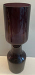 Pair of 1960s Scandinavian Purple Glass Vases