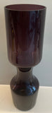 Pair of 1960s Scandinavian Purple Glass Vases