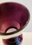 Pair of 1960s Scandinavian Purple Glass Vases