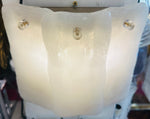 Pair of 1970s Austrian Frosted Glass Wall Lights