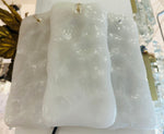 Pair of 1970s Austrian Frosted Glass Wall Lights