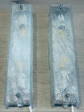 Pair of 1970s German Kaiser Leuchten Frosted White Wall Lights