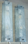 Pair of 1970s German Kaiser Leuchten Frosted White Wall Lights
