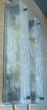 Pair of 1970s German Kaiser Leuchten Frosted White Wall Lights