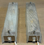 Pair of 1970s German Kaiser Leuchten Frosted White Wall Lights