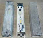 Pair of 1970s German Kaiser Leuchten Frosted White Wall Lights