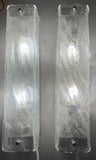 Pair of 1970s German Kaiser Leuchten Frosted White Wall Lights