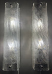 Pair of 1970s German Kaiser Leuchten Frosted White Wall Lights
