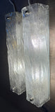 Pair of 1970s German Kaiser Leuchten Frosted White Wall Lights