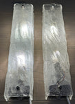 Pair of 1970s German Kaiser Leuchten Frosted White Wall Lights