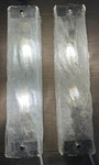 Pair of 1970s German Kaiser Leuchten Frosted White Wall Lights
