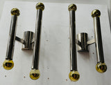 Pair of 1970s Italian Sciolari Two Tube Wall Lights