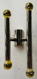 Pair of 1970s Italian Sciolari Two Tube Wall Lights