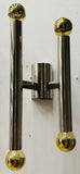 Pair of 1970s Italian Sciolari Two Tube Wall Lights