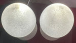 Pair of 1980s HB Glass Holland Mushroom Speckled Lamps