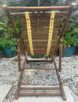 Pair of 1980s Italian Bamboo Deck Chairs or Sun Loungers