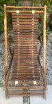 Pair of 1980s Italian Bamboo Deck Chairs or Sun Loungers
