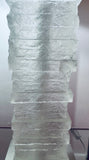 Pair of Crystal Strata Column Porta Romana Table Lamps