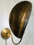 Pair of Contemporary Brass "Beetle" Wall Sconce Uplighters