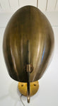 Pair of Contemporary Brass "Beetle" Wall Sconce Uplighters