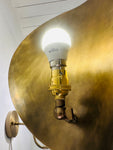 Pair of Contemporary Brass "Beetle" Wall Sconce Uplighters