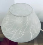 Pair of 1970s German Frosted Glass Mushroom Table Lamps