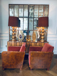 Pair of Swedish Art Deco Zebra Wood Club Chairs