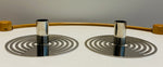 Pair of Swedish Contemporary Chrome Eightmood Candleholders