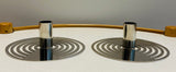 Pair of Swedish Contemporary Chrome Eightmood Candleholders