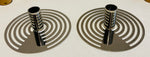 Pair of Swedish Contemporary Chrome Eightmood Candleholders